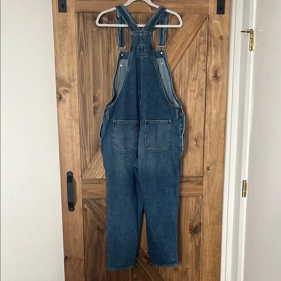 GAP Blue Denim Buttoned Overalls - Picture 2 of 9